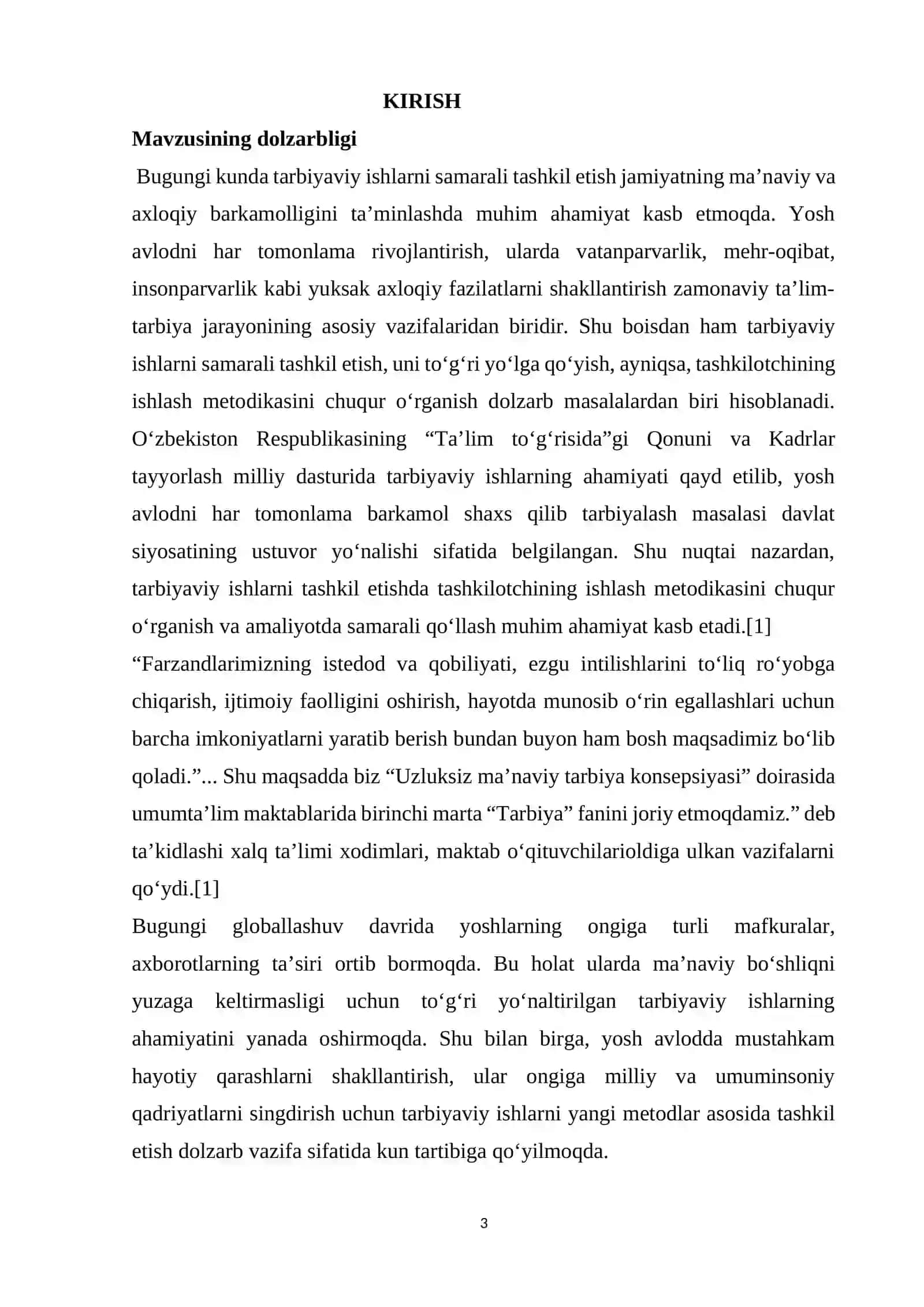 TARBIYAVIY ISHLARNI TASHKIL ETISHDA TASHKILOTCHINING ISHLASH METODIKASI 3