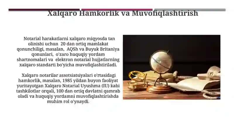 Notarif choralarni xalqaro tasniflash xususiyatlari 3
