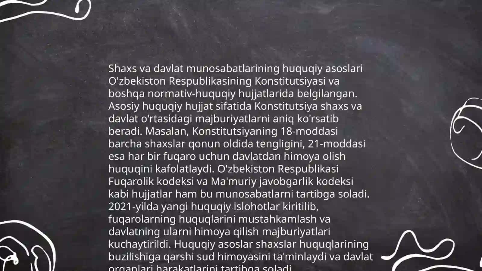 8-sinf Davlat va huquq asoslari fanidan loyiha ishi 3