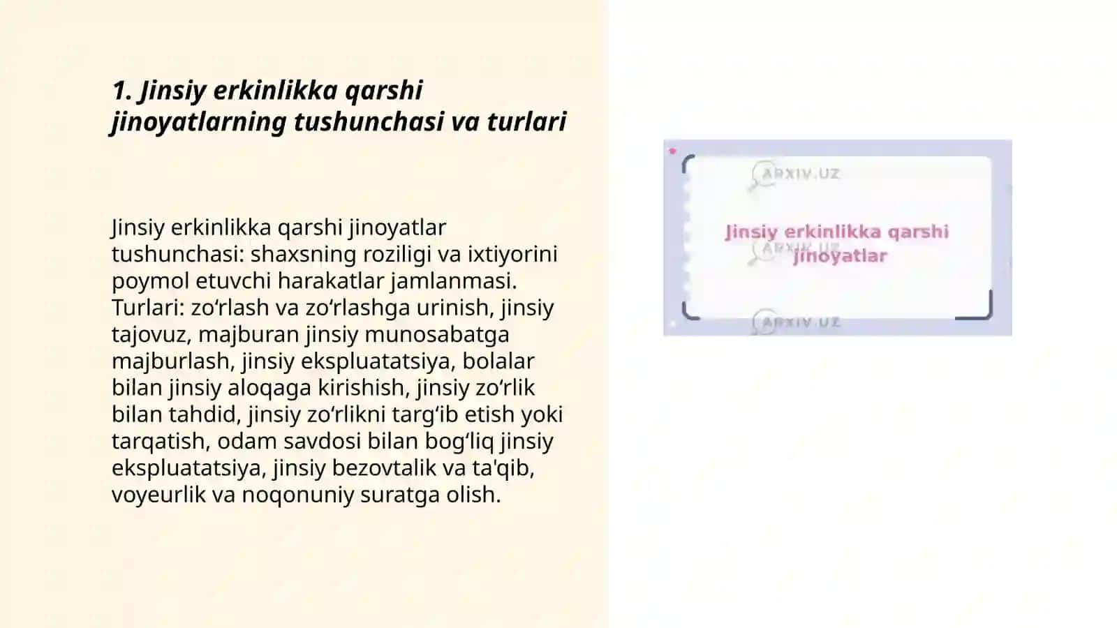 Jinsiy erkinlikka qarshi jinoyatlar 3