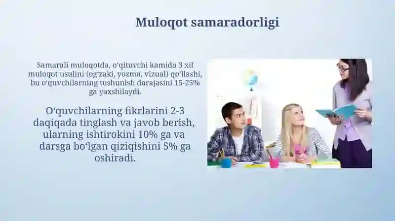 O'qituvchi va O'quvchilar O'rtasidagi Muloqot Qoidalari 3