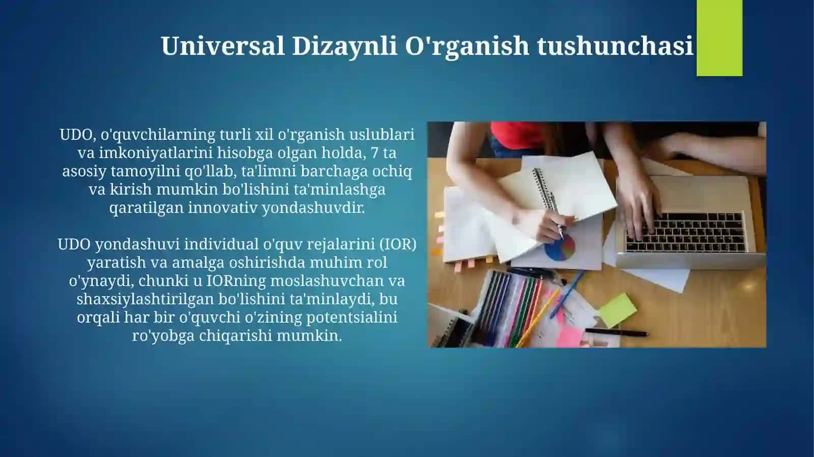 Universal Dizaynli O'rganish 3