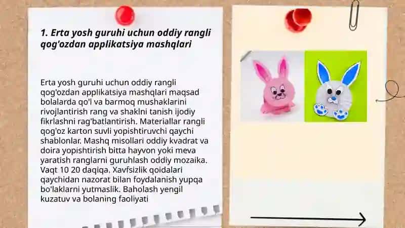 Maktabgacha taʼlim turli guruhlarda applikatsiya 3