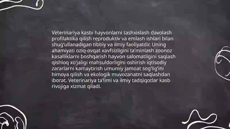 Veterinariya kasbi. Veterinariya haqida tushuncha 3