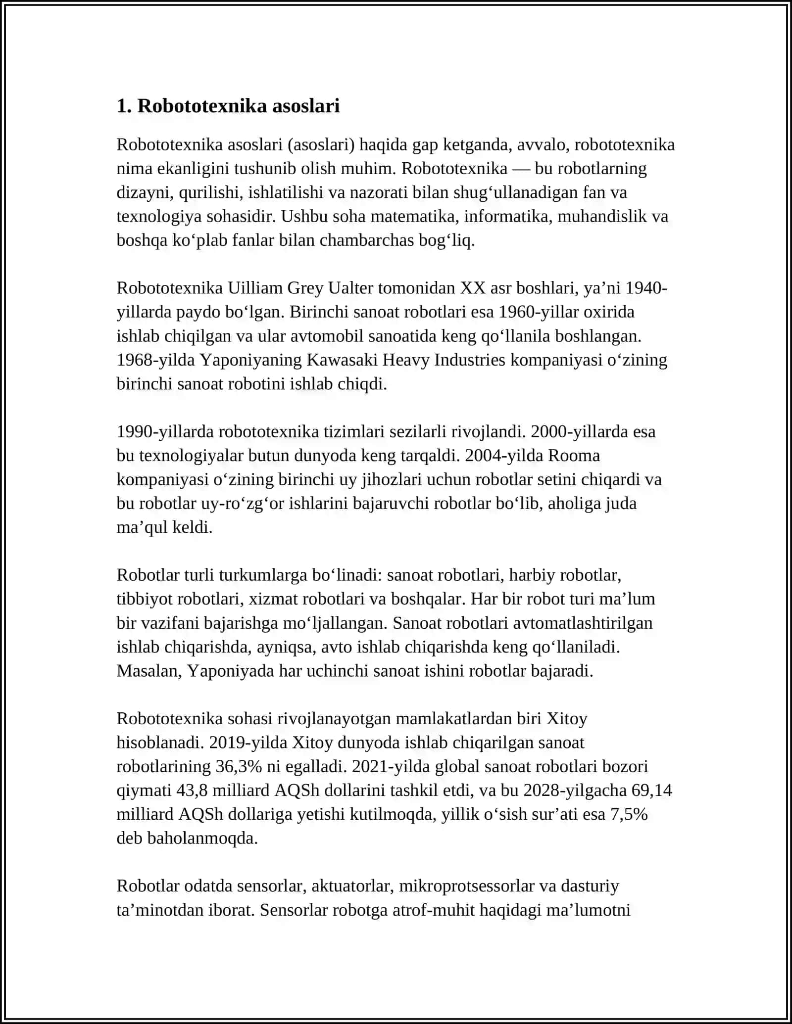 ROBOTOTEXNIKA VA HCI 3