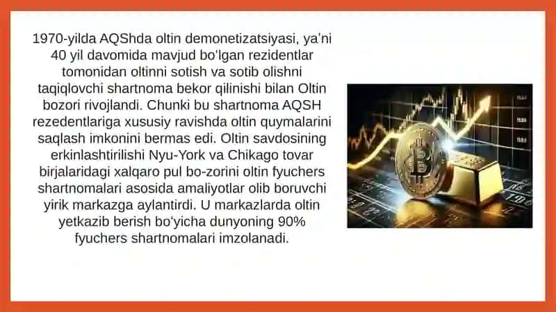 O'zbekiston Respublikasi Oltin Bozori Rejasi 3