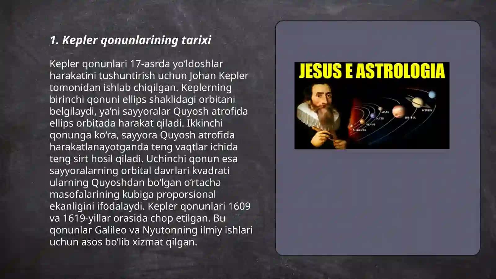Kepler qonunlari 3