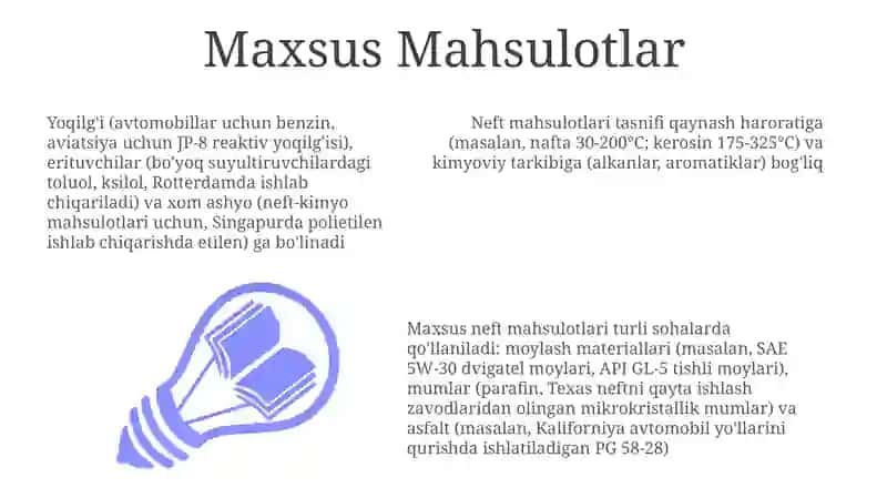 Neftni qayta ishlash mahsulotlari va ularning tasnifi 3