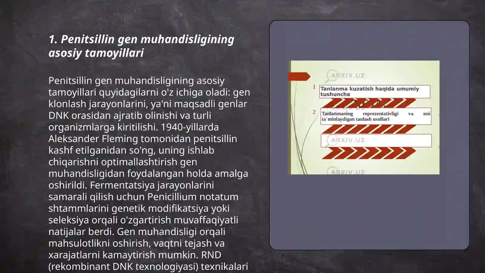 Penitsillning gen muxandisligida qo'llanilishi 3