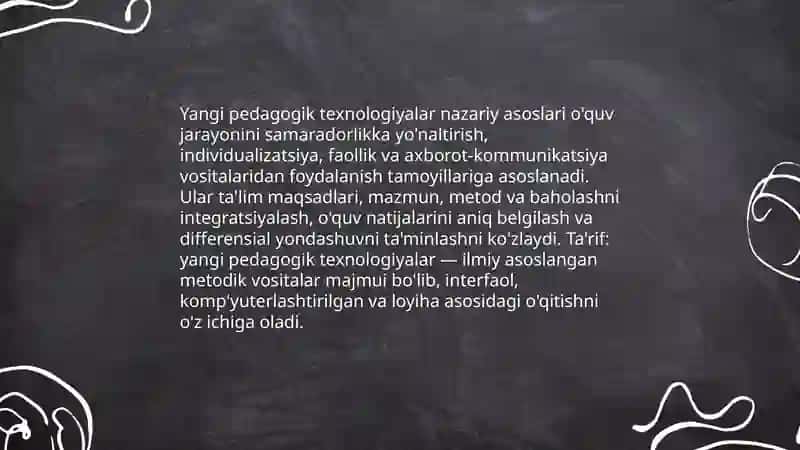 Yangi pedagogik texnologiyalar: nazariy asoslari va taʼrifi 3