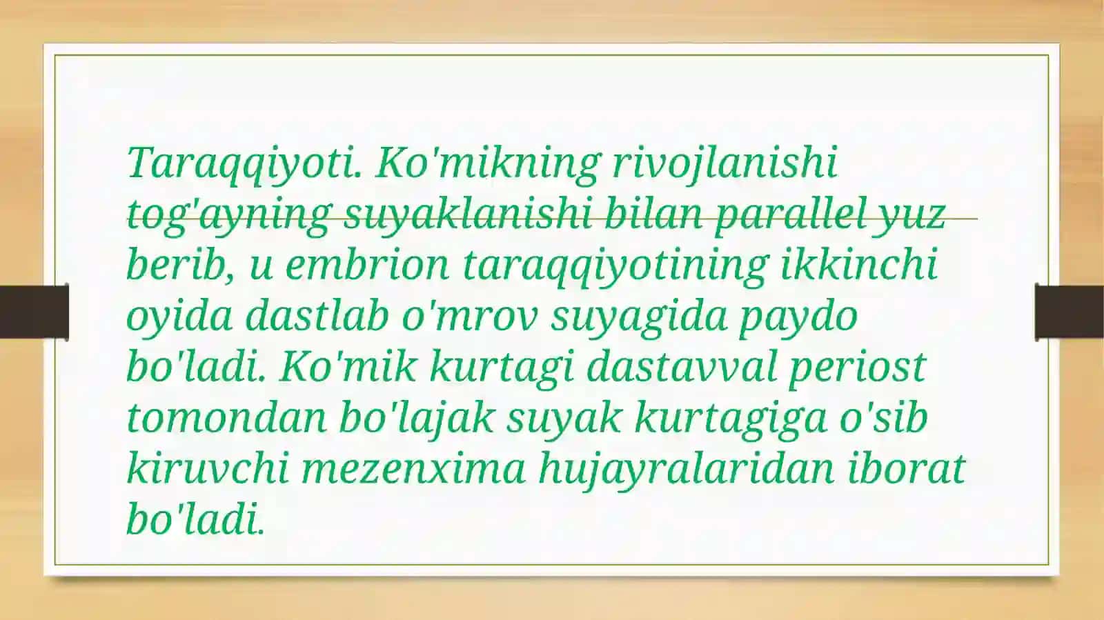 Suyak iligi: taraqqiyoti, tuzilishivazifasi.. Qizililik,sariqilik 3