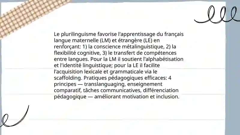 Le plurilingsme dans lʼenseignement du français et son impact sur lʼeducation 3