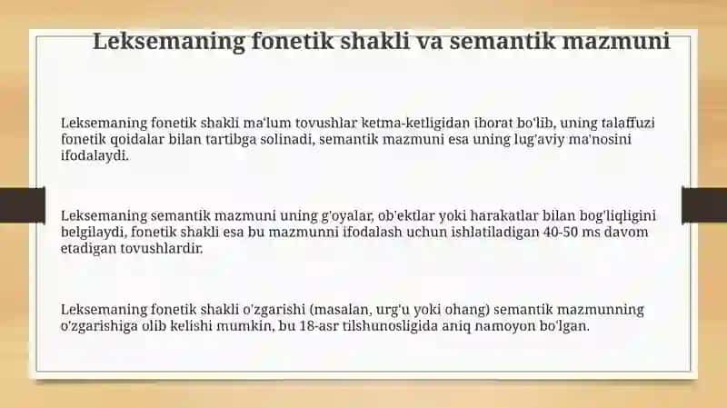 Leksemalarning ikki tomonlama mohiyati 3