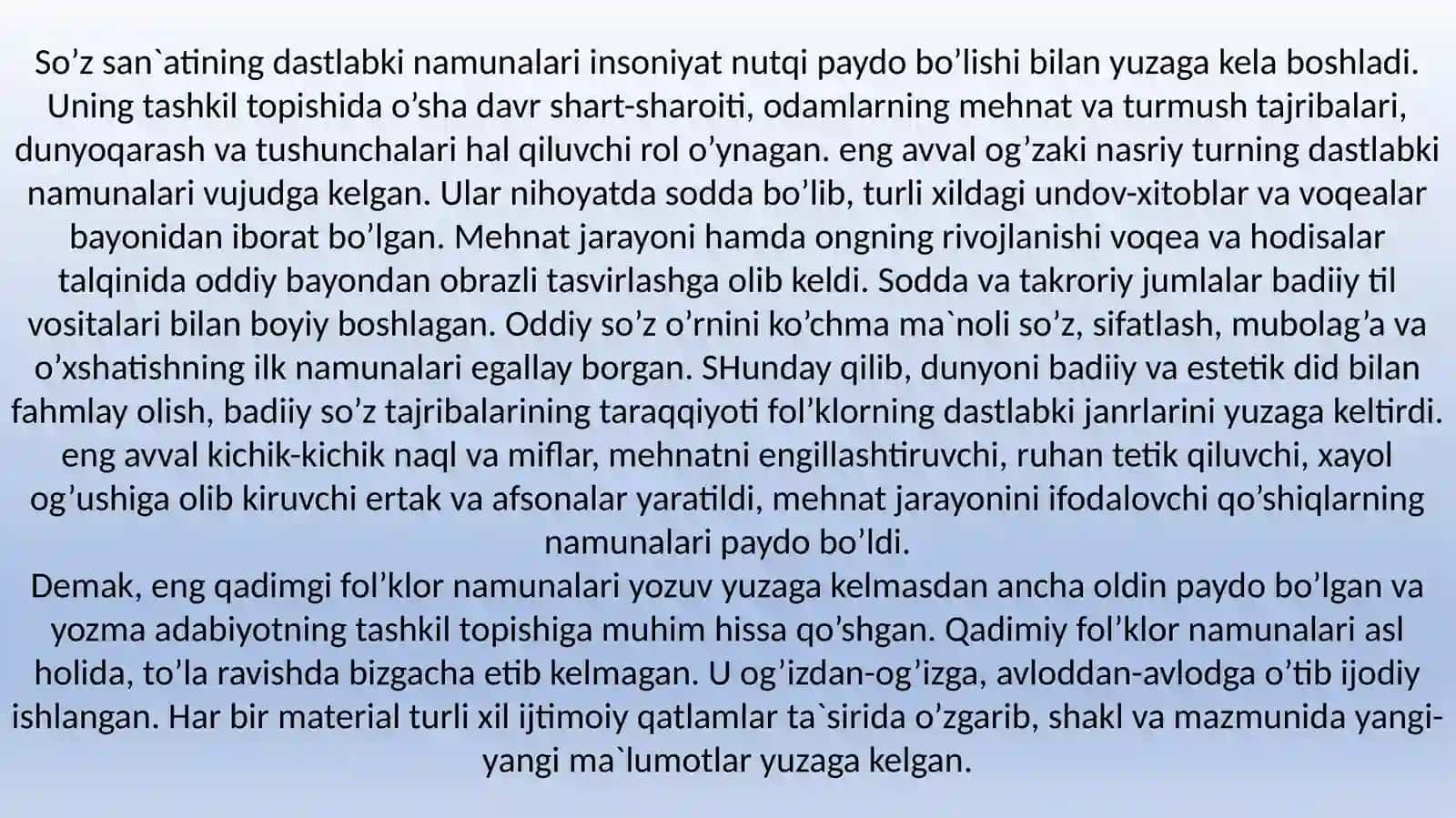 Xalq og‘zaki ijodidagi an’anaviy obrazlar 3