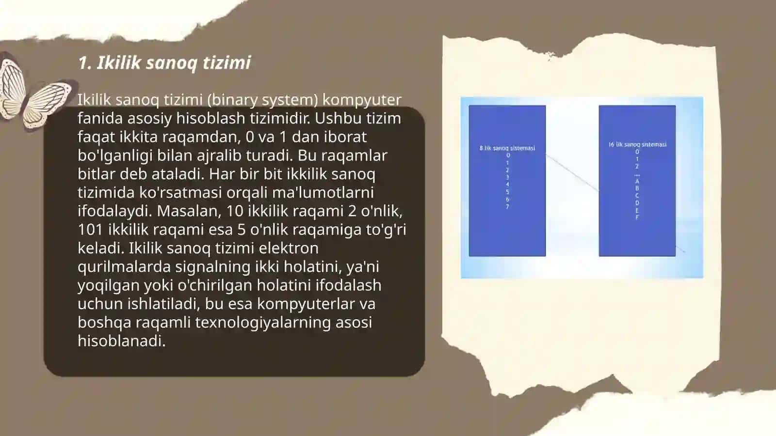 O'nli pozitsion sanoq sistemasi 3