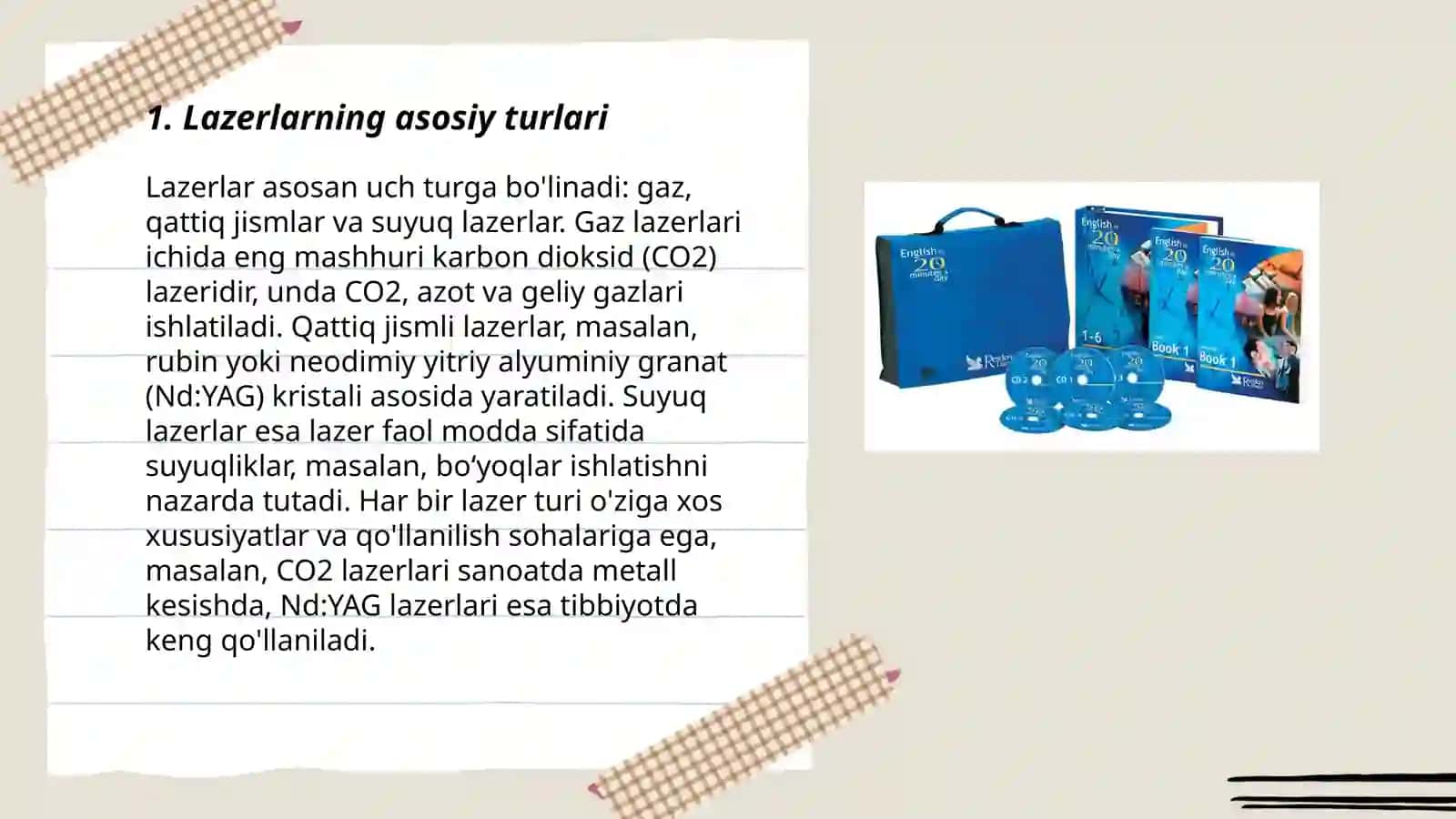 Lazerlar va ularning tibbiyotda qo'llanilishi 3