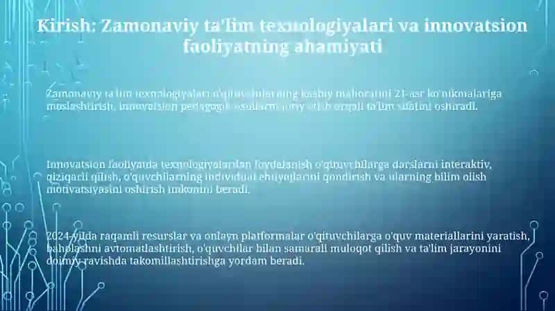 Zamonaviy ta'lim texnologiyalari 3