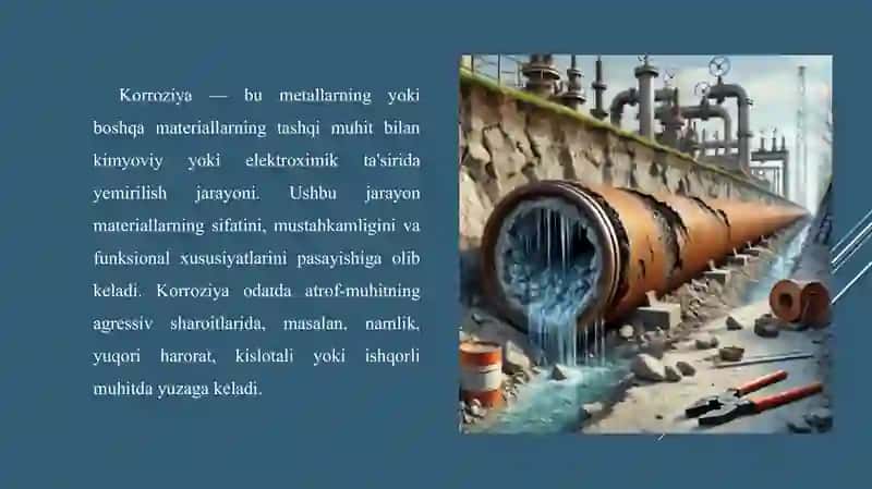 Neft va gaz quvurlari korroziyasi 3