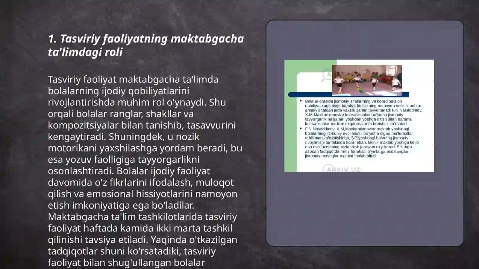 Maktabgacha talim tashkilotlarida tasviriy faoliyat mashģulotlarini tashkil etish 3