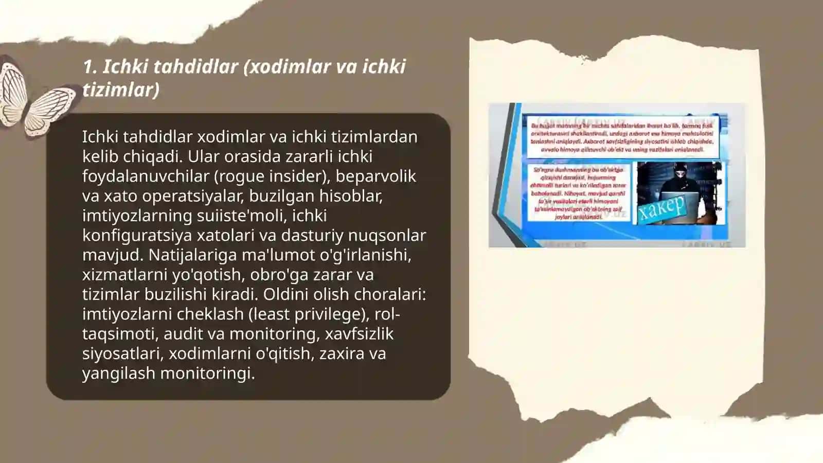 Axorot xavfsizligiga tahdidlarning tasniflari 3