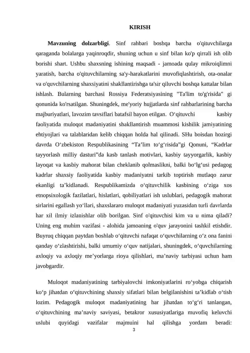 TARBIYAVIY ISHLARNI TASHKIL ETISHDA SINF RAHBARINING O`RNI 3