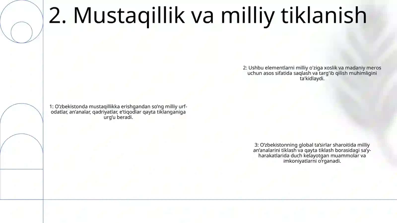 Mustaqillik Yillarida O'Zbekistonda Milliy Urf-Odatlar, Qadriyatlar Va An'Analarning Qayta Tiklanishi 3