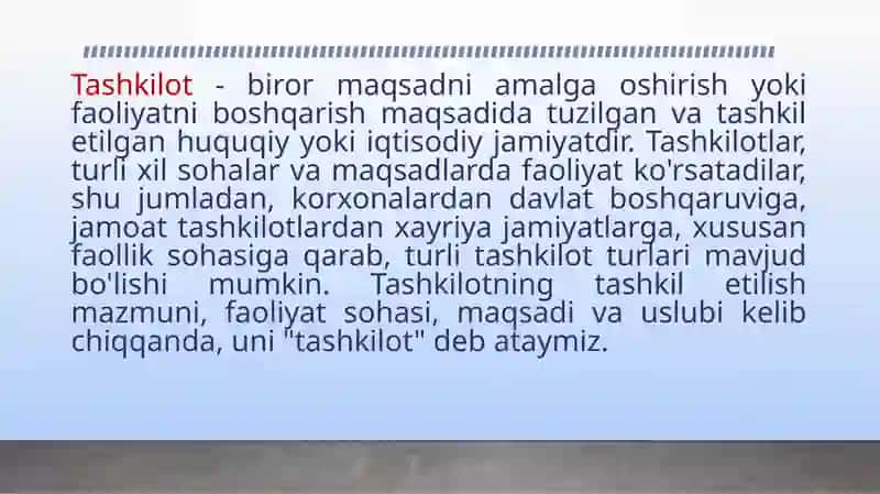 MENEJMENT fanida taqdimot loyihasi 3