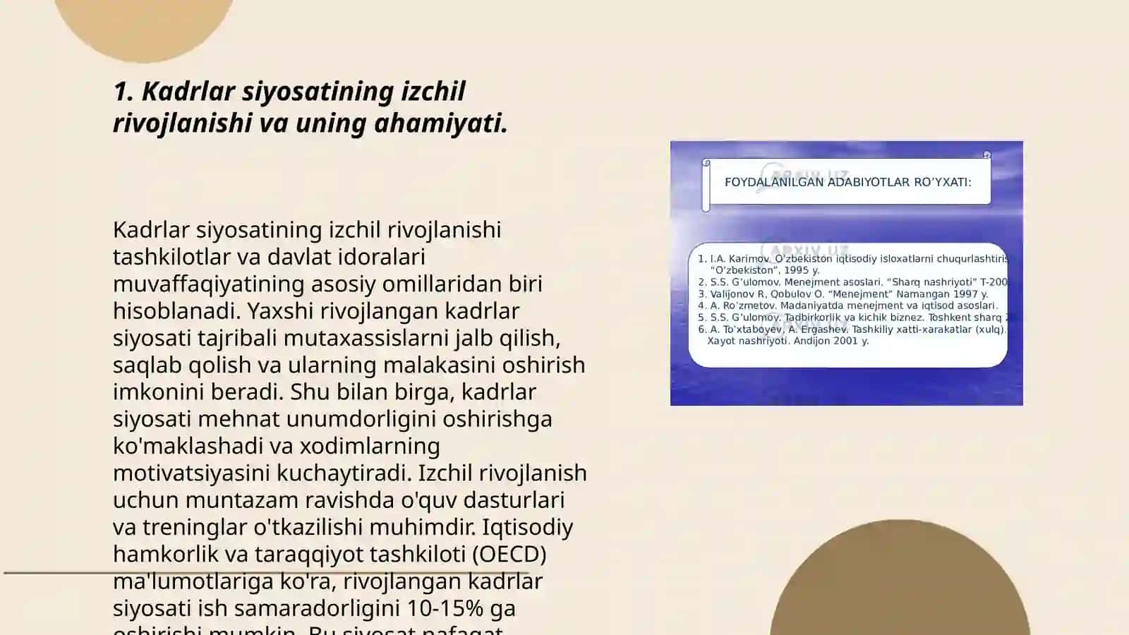 Zamonaviy sharoitda kadrlar siyosatining mazmuni va roli 3