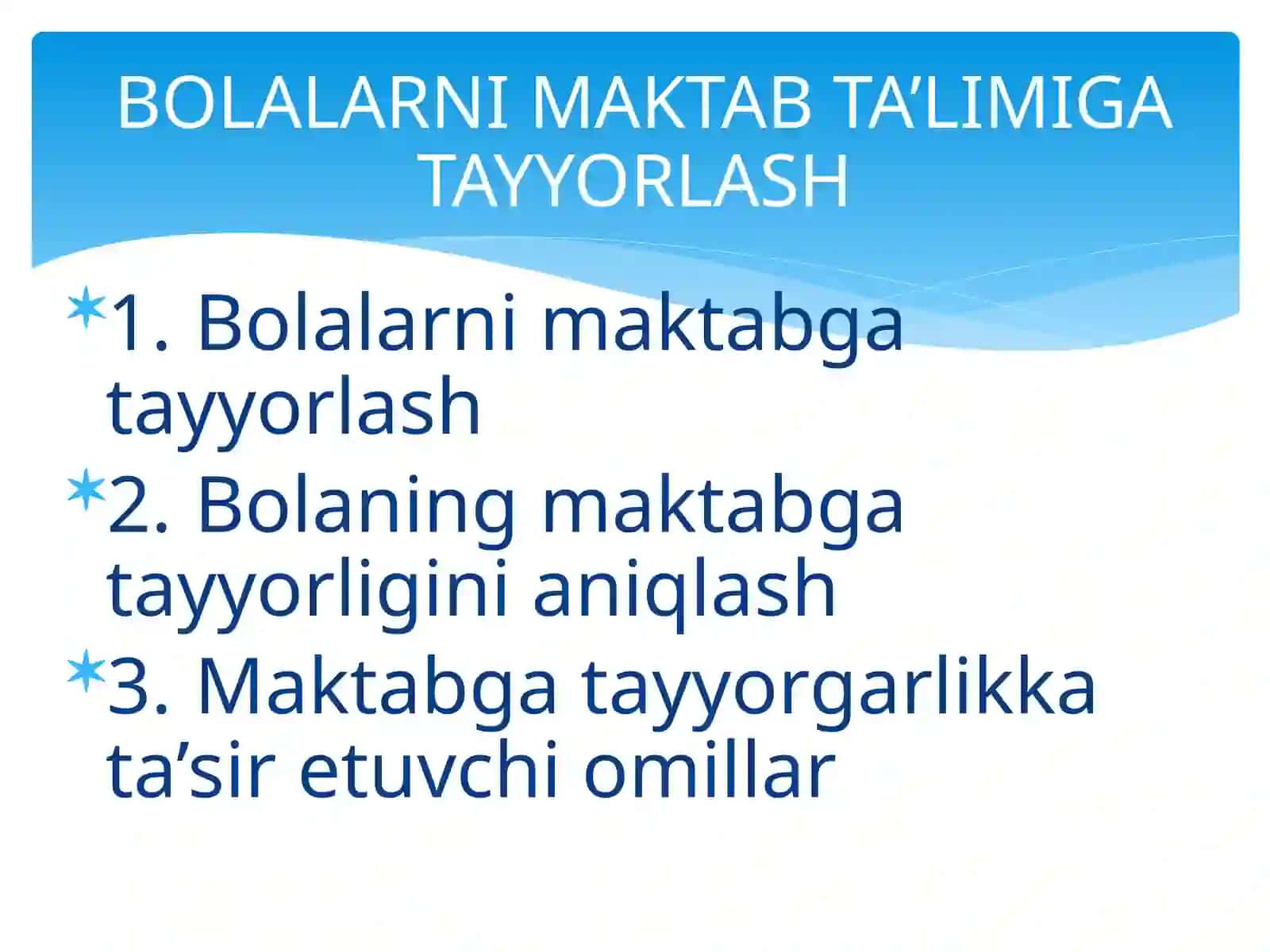 Maktabgacha ta’lim yo'nalishi 3