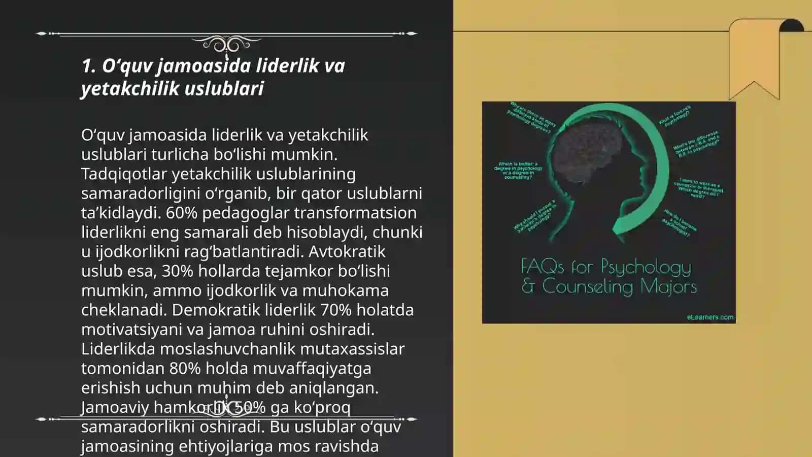 Oʻquv jamoasini boshqarishning psixologik asoslari 3