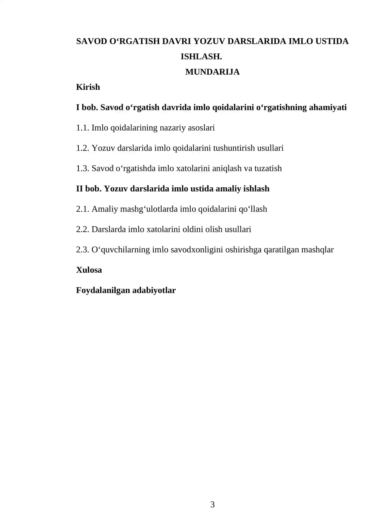 Savod o‘rgatish davri yozuv darslarida imlo ustida ishlash 3