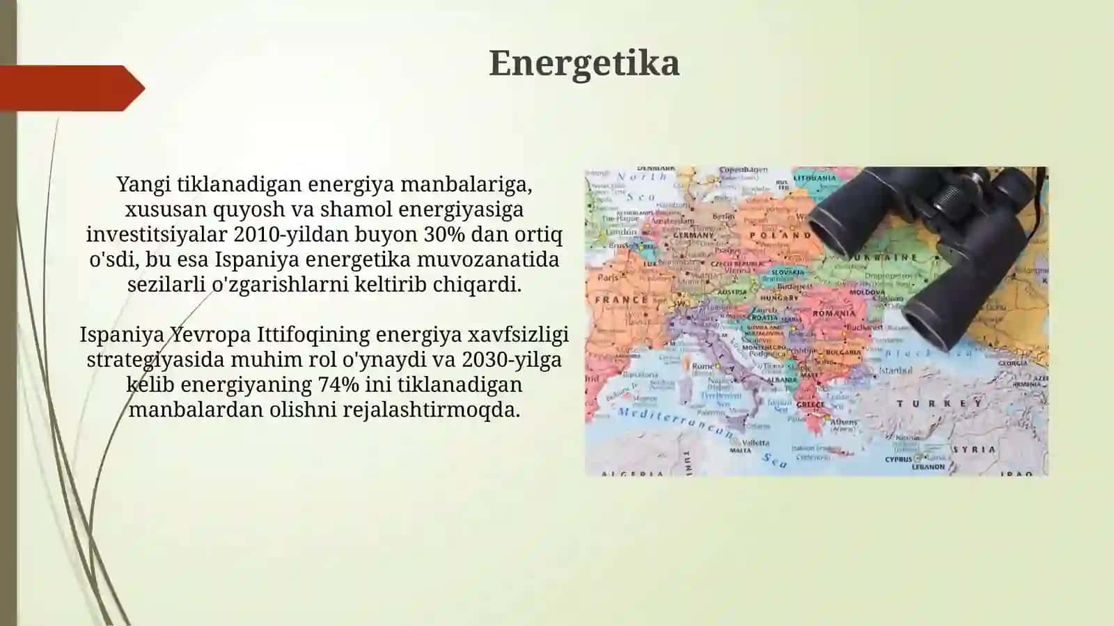 Ispaniyaga iqtisodiy-geografik tavsif berish 3