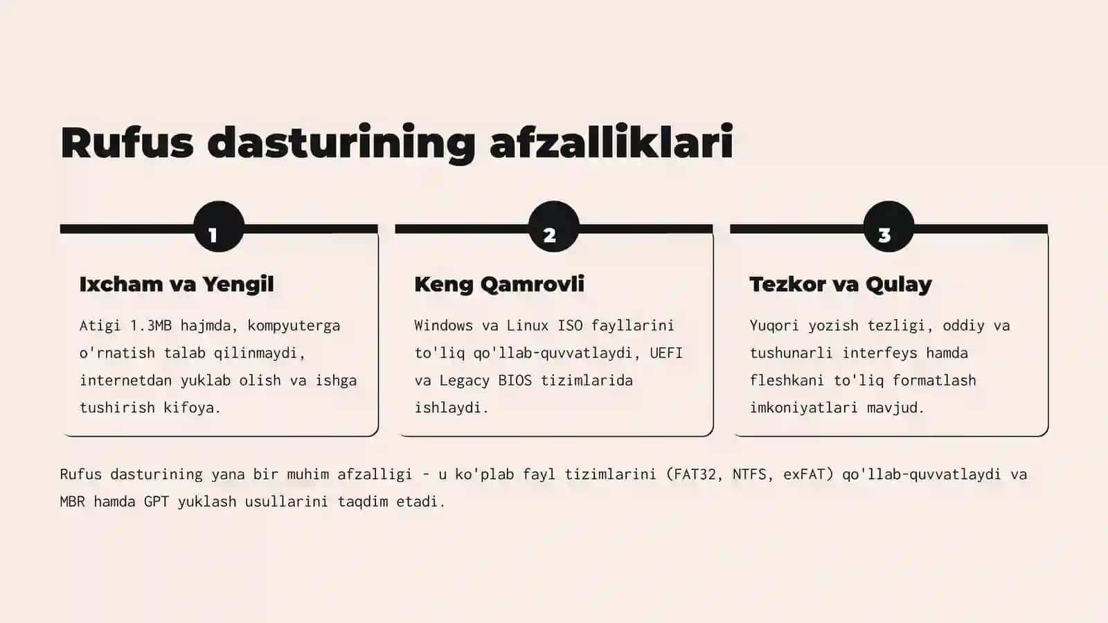 Rufus orqali Bootable Fleshka Yaratish va Muqobil Dasturlar 3