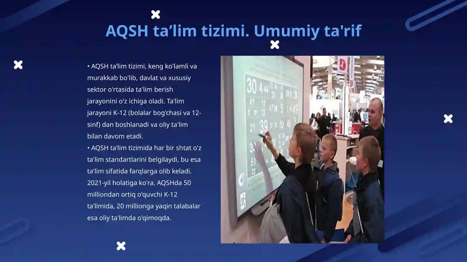 AQSH taʼlim tizimi. Ustun taraflari va kamchiliklari 3