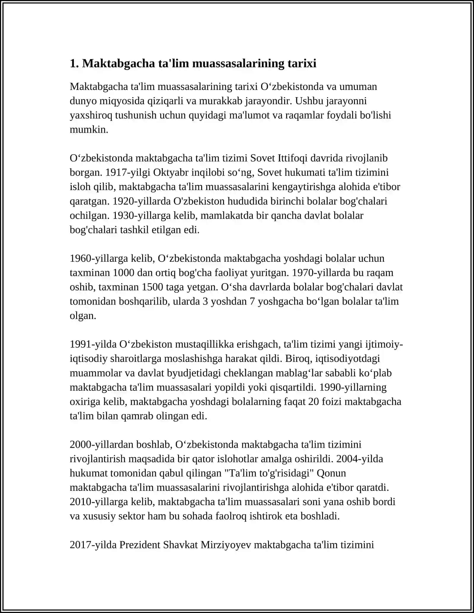 TURKIYA MAKTABGACHA TA'LIM TASHKILOTLARI 3