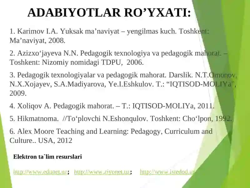 Pedagogik mahorat 3
