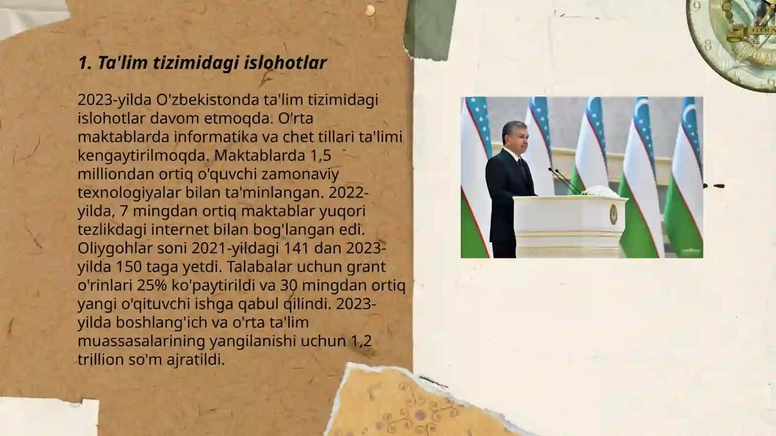 Oʻzbekiston respublikasi ijtimoiy sohadagi islohatlar 3