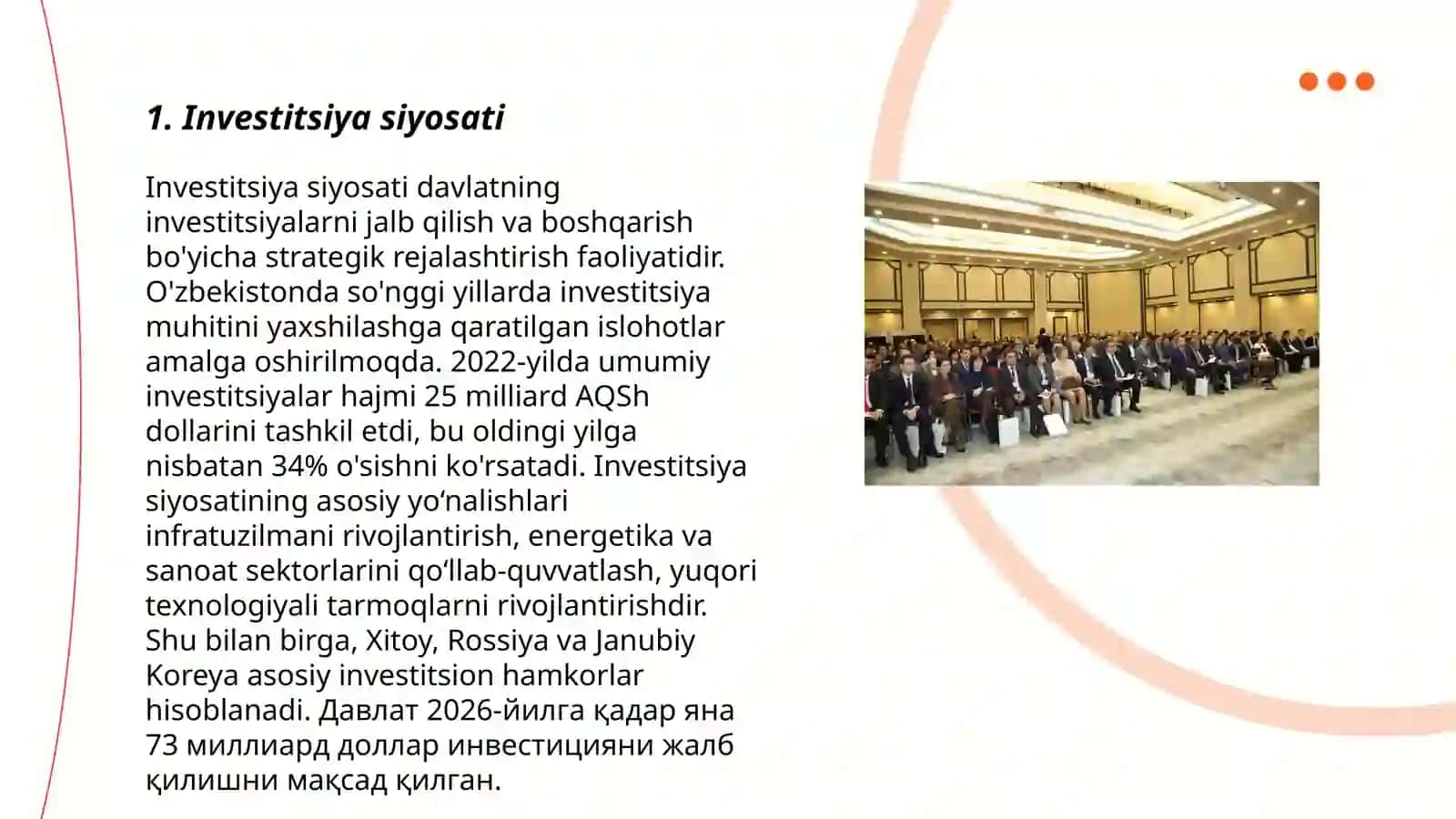 Investitsiya faoliyati va infratuzilmasi 3