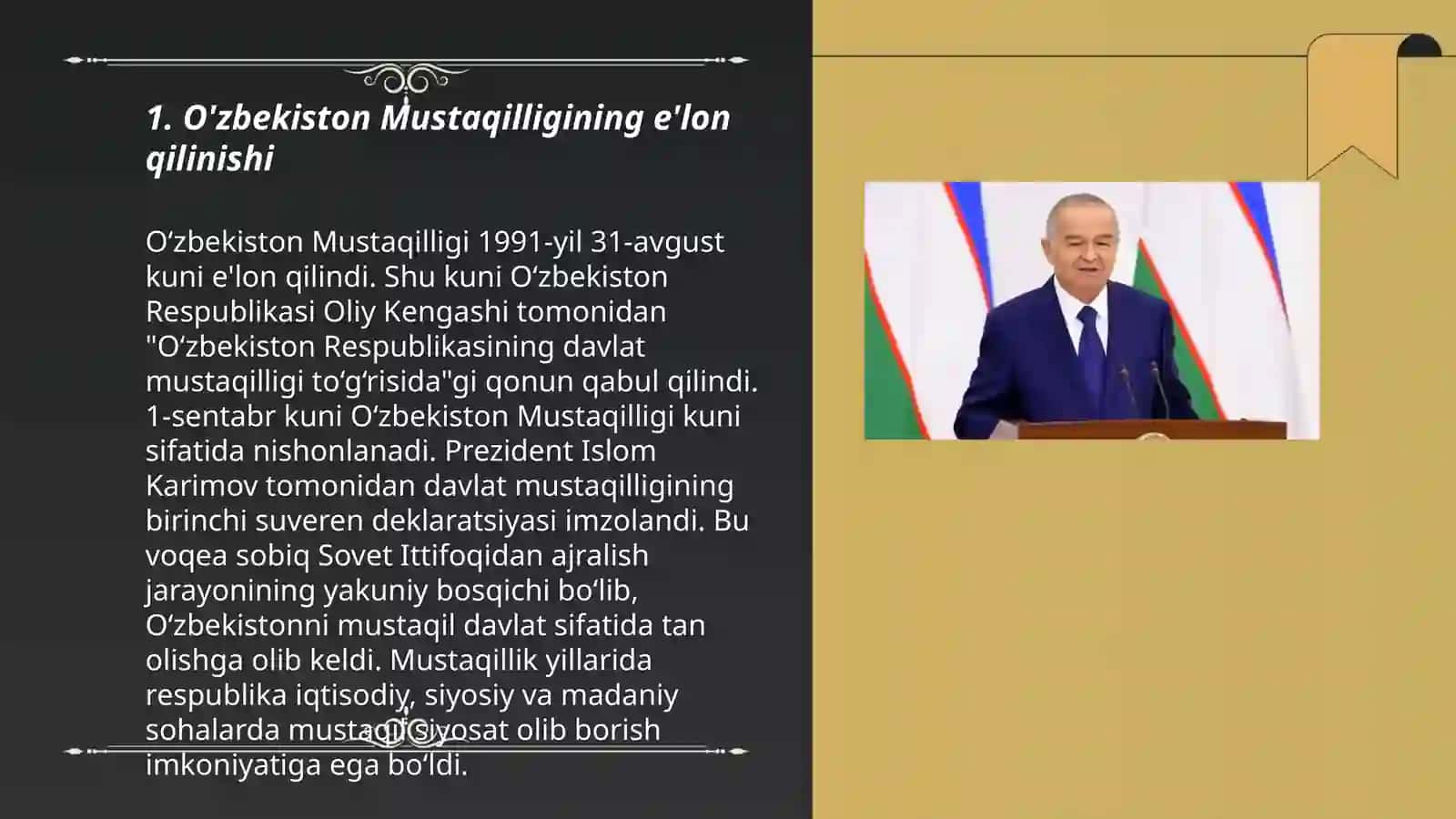 O'zbekiston Mustaqilligining Tarixiy Ahamiyati 3