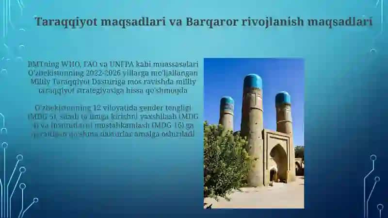 O'zbekistonning BMT bilan hamkorligi 3
