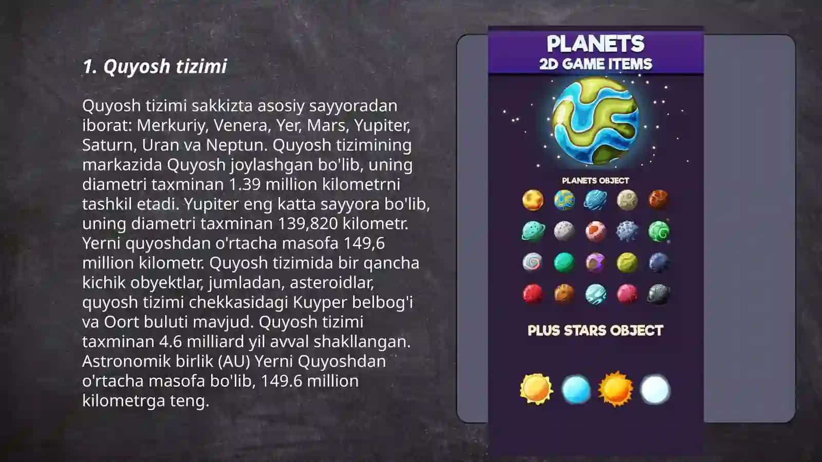 Yer sayyoralari katta guruh bolalari uchun 3