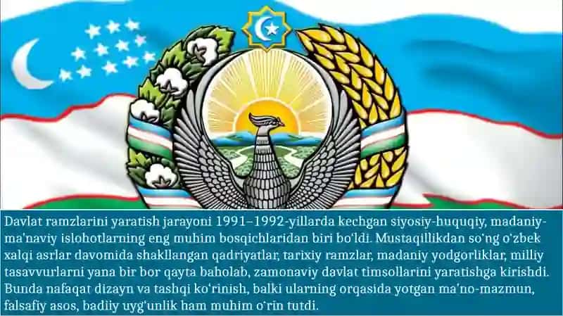 Oʻzbekiston Respublikasining davlat ramzlari va ularning qabul qilinishi 3