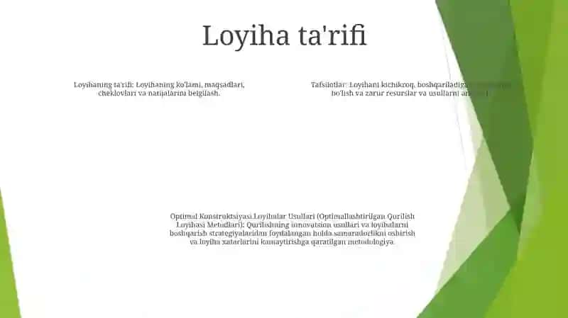 Loyihalar Usullari 3