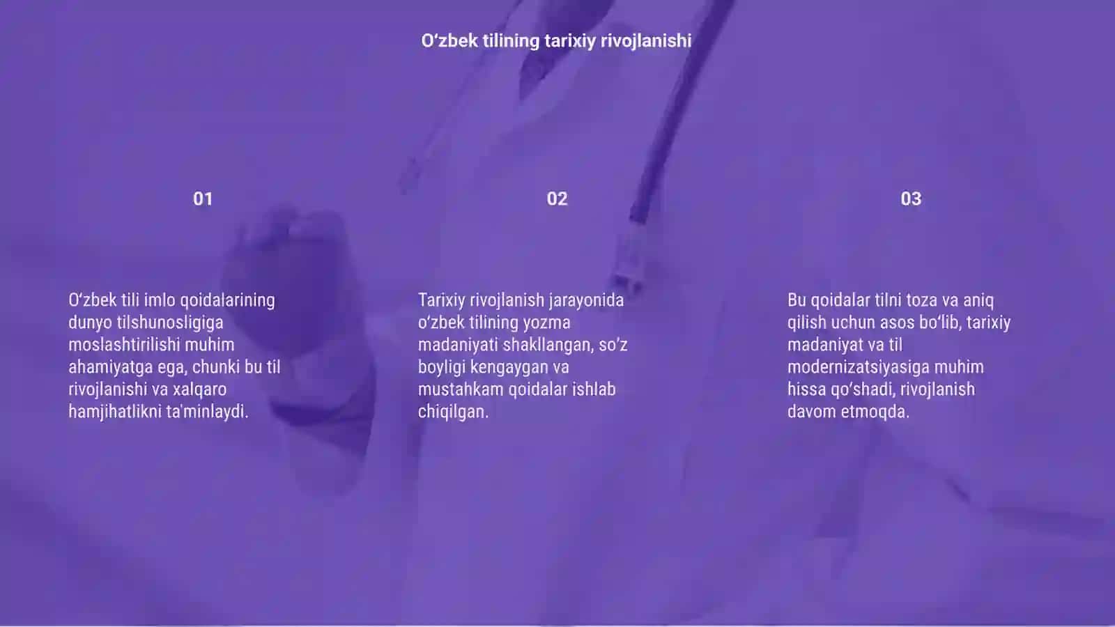 Oʻzbek tili imlo qoidalarining dunyo tilshunosligiga moslashtirilishi 3