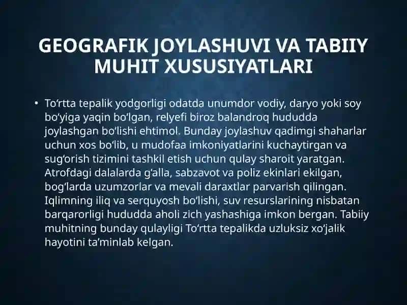 To‘rttatepalik 3