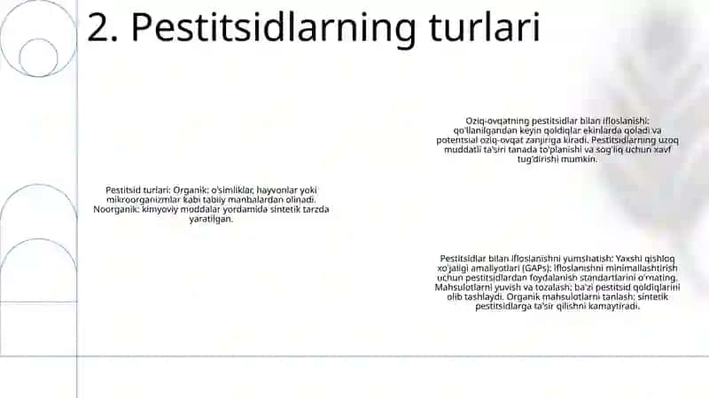Oziq-Ovqat Mahsulotlarini Pestitsidlar Bilan Ifloslanishi 3