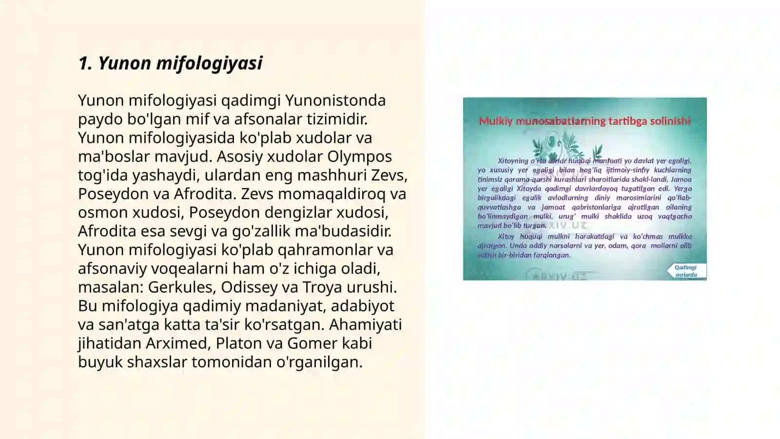 Qadimgi mif va afsonalar 3
