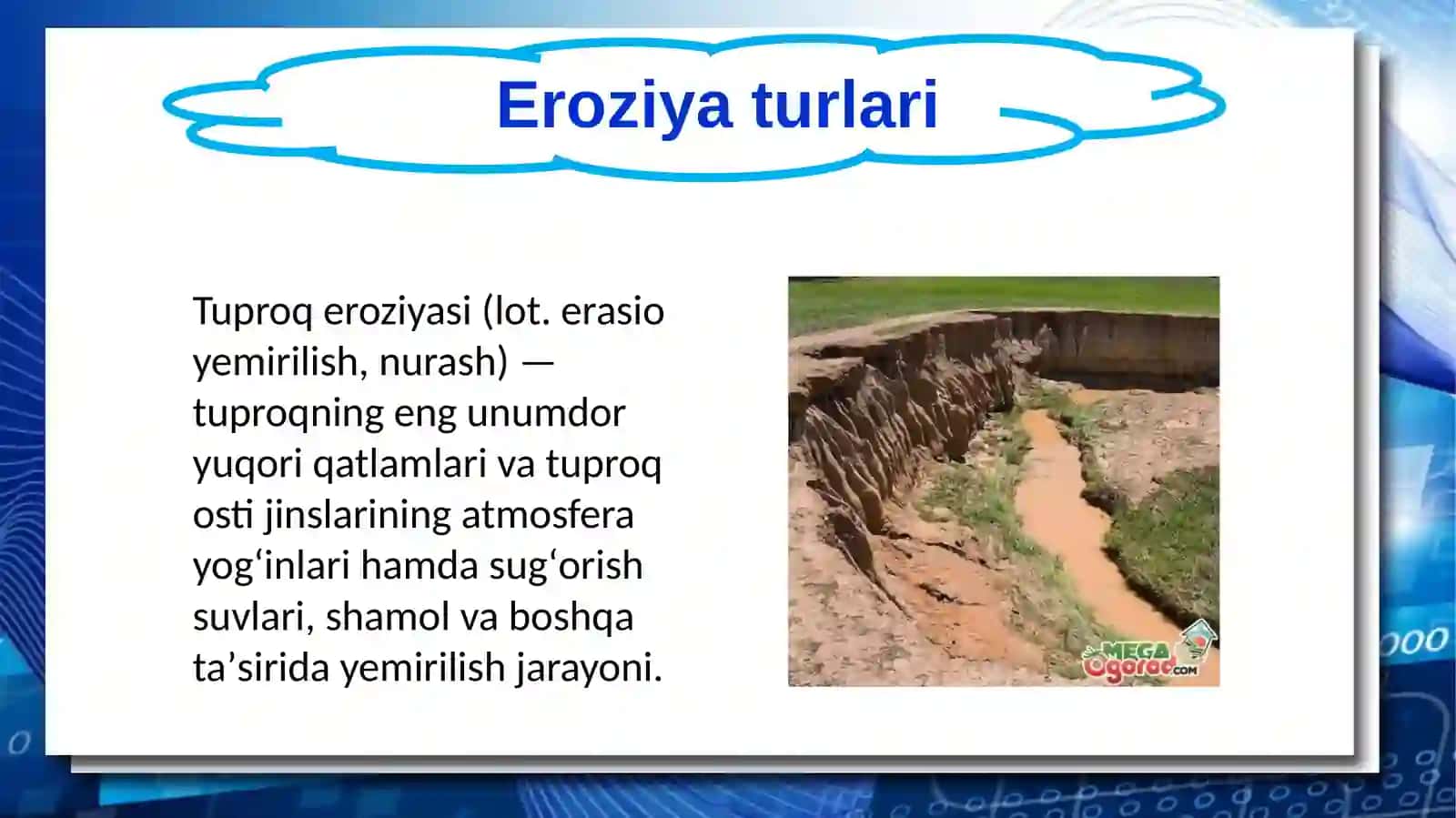 TUPROQ EROZIYASI VA DEGRADATSIYASI, ULARGA QARSHI KURASH CHORALARI. TUPROQ MUHOFAZASI 3