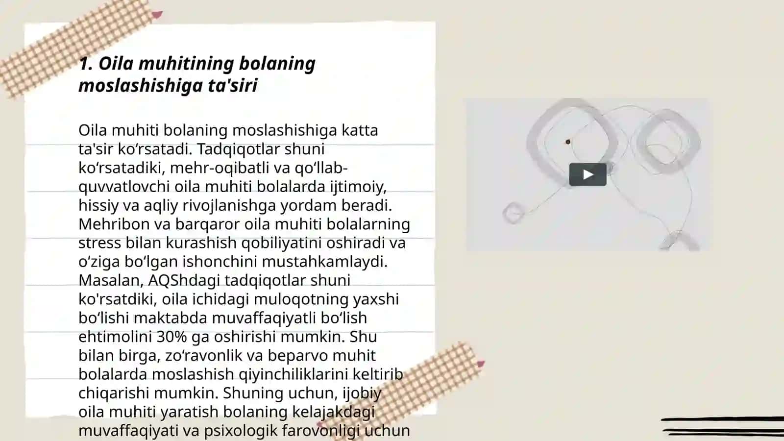 Bola yoki òsmirni ayniqsa onkogemotoligik kasallik profiliga moslashishida oila va maktabning òrni 3
