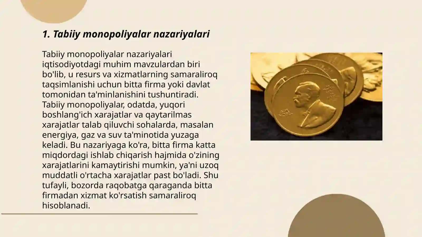 Tabiiy monopoliyalar nazariyalari 3
